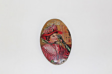 Vintage 1973 Coca-Cola pocket mirror small oval elegant woman graphic  Red Dress picture