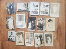 VINTAGE LOT OF 15 RPPC MEXICAN AMERICAN CHICANO FAMILY POST CARDS 1900S-1930'S picture