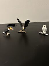 Schleich Bald Eagle, Toucan, and Snowy Owl picture