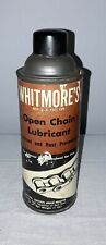 VINTAGE WHITMORE'S CHAIN LUBE HANDY OILER OIL CAN PAPER LABEL  picture