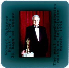 ROBERT OSBORNE 35mm color slide Turner Classic Movies TCM host w/ Academy Award picture