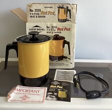 Vintage Hot Pot 2-6 Cup 36 oz - Tested -  Made in USA MCM Tea Pot Heat & Serve picture