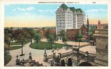 c1920 Aerial View Approach To State Capitol  Albany NY P484 picture