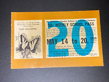 1939- #20 THE MILWAUKEE ELECTRIC RAILWAY TRANSIT WEEKLY School TICKET PASS picture