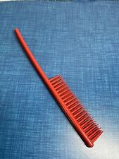 Vintage Tupperware Hairbrush Hair Teasing Brush 436 Burnt Orange NOS picture