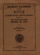 134 Page M1917 Rifle Enfield 1917 Soldier's Handbook Army War College on CD picture