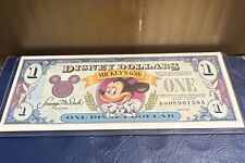 1993 $1 One Disney Dollar Mickey Mouse 65th Anniversary Note Uncirculated picture