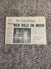 Men Walk On Moon News Tribune July 1969 Complete Newspaper Article New Jersey picture