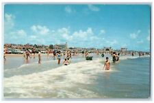 c1960 Surf White Sand Beach Bath Daytona Beach Florida Vintage Antique  Postcard picture