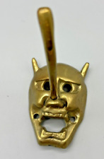 Vintage Brass Devil Demon Long Nose Wall Hook Japanese Tengu 2.5