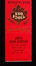 1940s Jim's Shoe Service Tioga Oak Sole Leather Westfield PA 175 N High Salem OR picture
