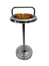 Vintage Mid Century Cigar Smoking Stand Ashtray Portable Table Holder Lounge picture