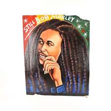 Hand Painted Bob Marley on Wood Panel Ghana picture