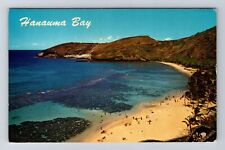 Honolulu HI-Hawaii, Aerial Hanauma Bay, Antique, Vintage Postcard picture