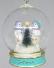 Vintage Hallmark Keepsake Ornament Cool Friends Snow Globe Glass 2002 picture