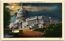 Postcard - U. S. Capitol At Night - Washington, District of Columbia picture