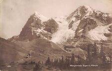 Wengernalp Eiger u Mönch, Switzerland RPPC? Posted 1919 picture