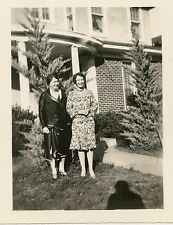 1928 Snapshot Photo - Dallas, Texas 3738 Holland Ave - 2 Ladies outside Home picture