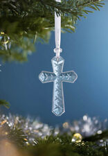 New In Box Authentic Waterford 2020 Cross Crystal Clear Ornament #1055099 picture