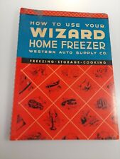 1945 Western Auto Wizard Home Refrigerator Freezer Manual -FREE SHIPPING picture