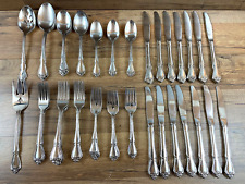 Oneida Arbor Rose True Rose 65 Pc Stainless Flatware Set Knife Fork Spoon picture