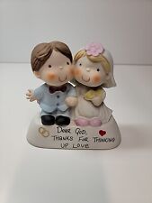 Vintage Dear God Kids Collections Boy and Girl Bride & Groom 1983 Figurine picture