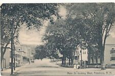 PETERBORO NH - Main Street Looking West Rotograph Postcard - 1909 picture