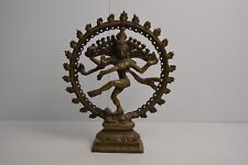 Vintage Brass Shiva Nataraja Lord of Dance Metal Sculpture Art Collectible Hindu picture