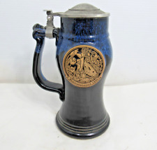 1999 Renaissance Mug Tankard Beer Stein with Pewter Lid 8.5