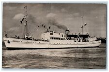 c1940's Steamship North Shore Boat Lake View Canada RPPC Photo Postcard picture