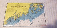 Laminated 17 x 12 U.S.East Coast Maine.Cape Elizabeth to Mt. Desert Island Chart picture