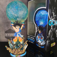 Dragon Ball Z Goku Figure Genki Dama Spirit Bomb Model Statue w/ LED Lamp 50cm picture