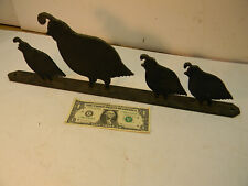 1/4 in. Steel Quail family Silhouettes; Yard Art; Ornamental. Durable, picture