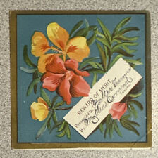 VTG REWARD OF MERIT Beautiful Spring Flowers Presented To and By Teacher Lines picture