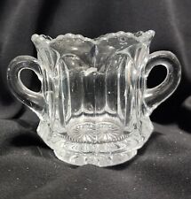 ANTIQUE HEISEY GLASS PEERLESS child's sugar bowl toothpick holder signed picture