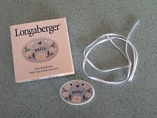 Longaberger Daisy tie-on with ribbons for your basket NEW in package full size picture