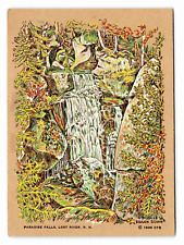 1936 Paradise falls Lost River New Hampshire Artist Postcard Frank Sohn Unused picture