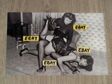 4X6 Vintage Artistic Photo Bettie Page Being Spanked By Another Woman Lingerie picture