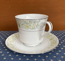 Vintage ADG Delphine “Green Field “China Cup And Saucer Set Made In Japan. picture