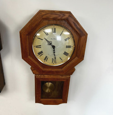 Daniel Dakota Quartz Wall Battery Powered Pendulum Clock w/ Westminster Chimes picture