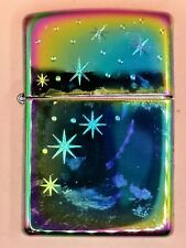 Vintage 2003 Spectrum With Etched Stars Zippo Lighter picture