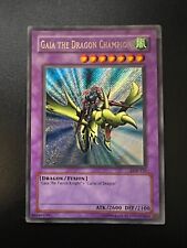 Gaia the Dragon Champion LOB-125 Ultra Name Misprint Light Play+ Yugioh picture
