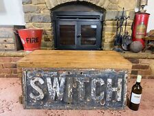 Rare early 20th century English Cast Iron Railway Sign SWITCH Sign picture
