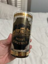 Vintage Black Gold Howe Cavern Drinking Glass picture