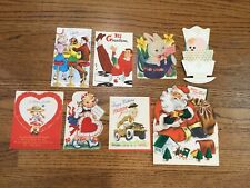 Lot of 12 Vintage Greeting Cards 1940s 1950s some unsigned, various holidays picture