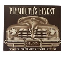 1942 Plymouth  Brochure beautiful New Old Stock picture