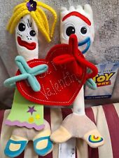 Disney Store Toy Story Forky and Karen Beverly Valentines Day Plush NWT picture