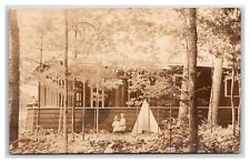 ROSCOMMON Michigan MI ~ Cabin Bungalow w/ children's Teepee  1920's picture