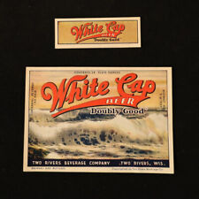 White Cap Beer Label with Neck IRTP U-Permint Two Rivers WI picture