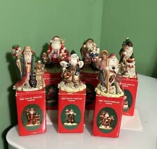 1991 Boxed Set Santas Of The Nation 6 Figurines Hand Painted Porcelain Taiwan picture